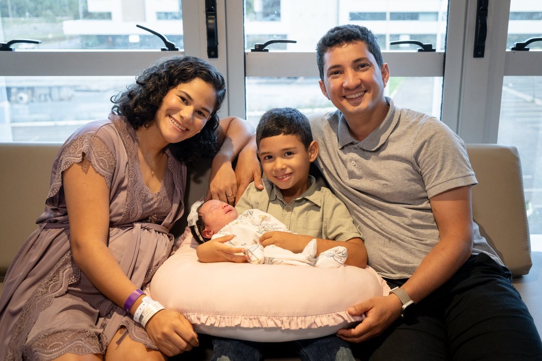 Família acompanhada pela Nosso Ventre