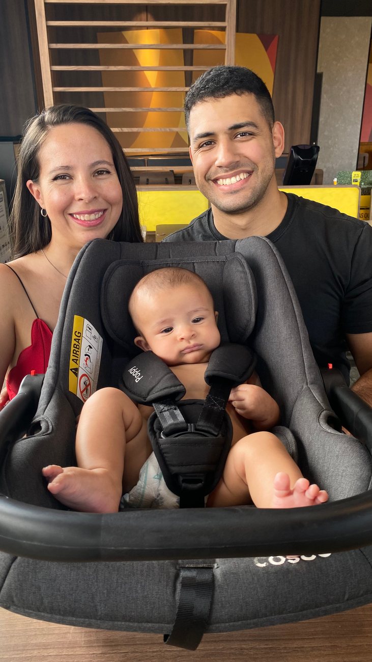 Família acompanhada pela Nosso Ventre
